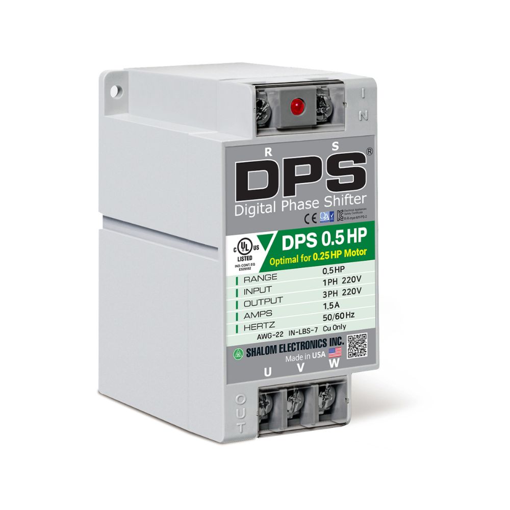 American DPS 0.5HP phase converter for 3 phase motors